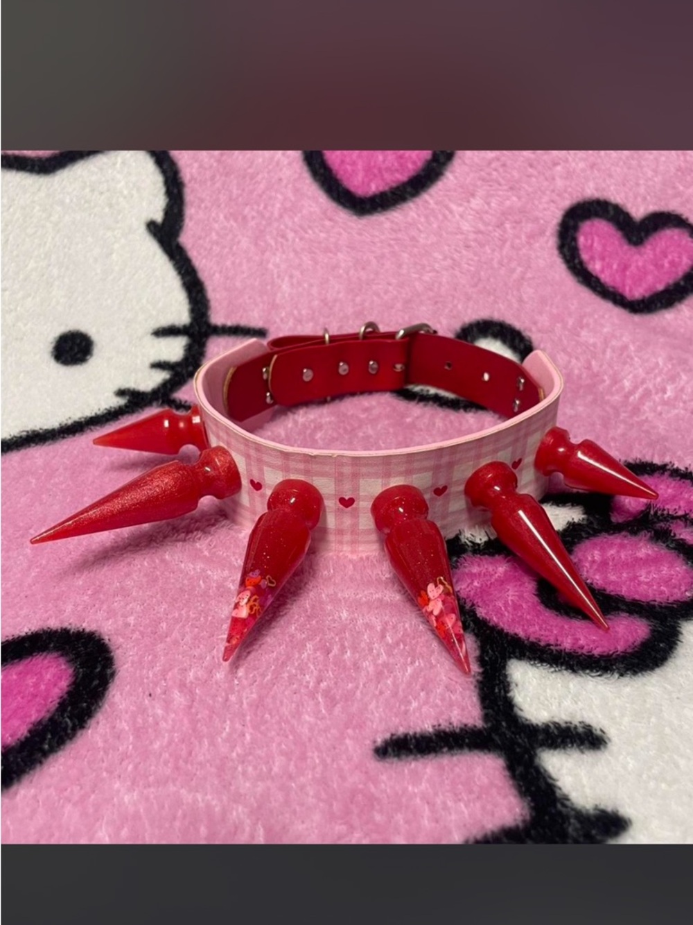 Lovecore Valentine Spike Choker